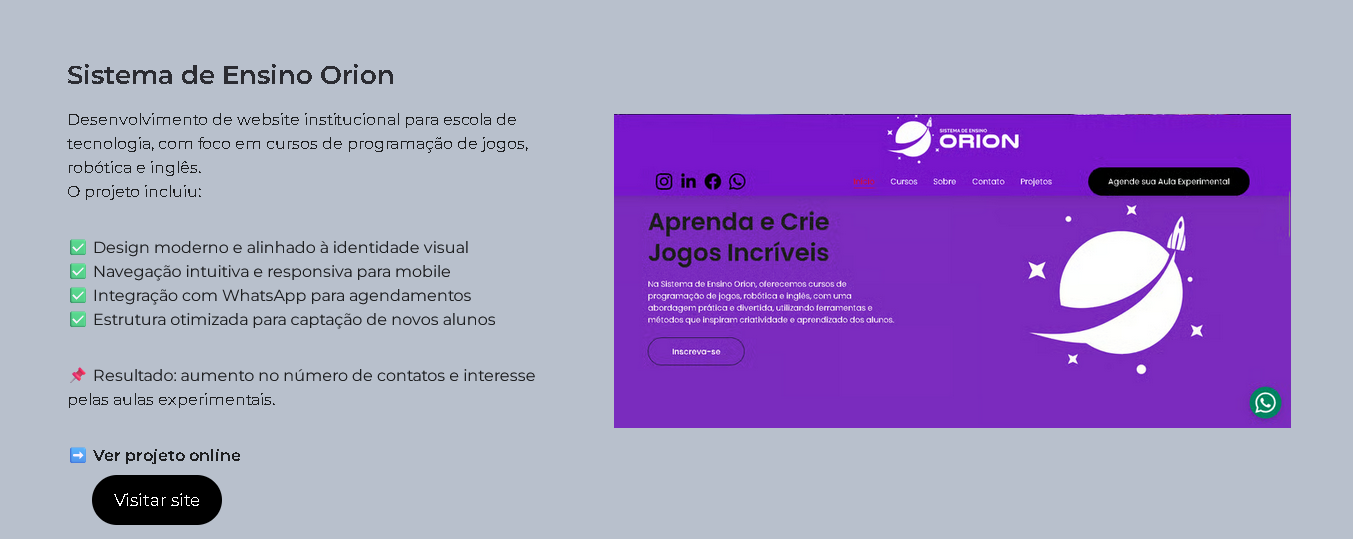 Empresas Parceiras captura de tela 2025 11 15 115724